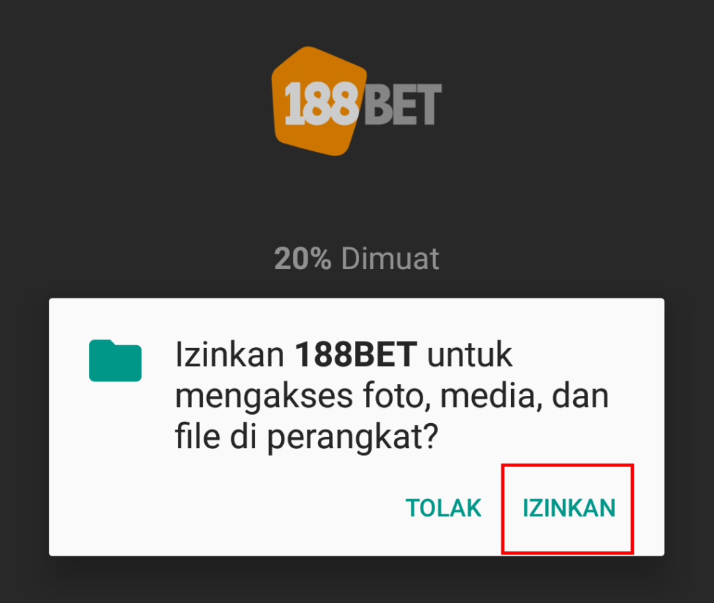 izinkan akses perangkat